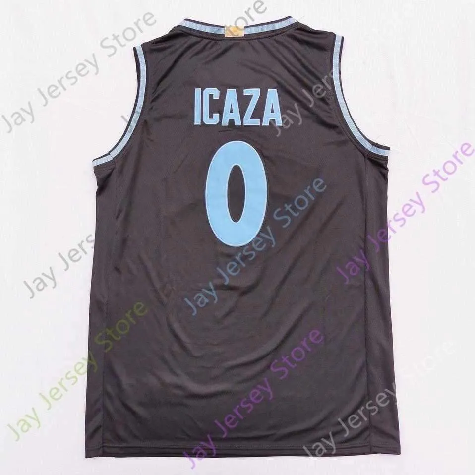 2020 New NCAA Villanova Wildcats Jerseys 0 Icaza College Basketball Jersey Black Size Youth Adult All Stitched