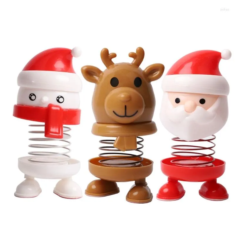 Interiördekorationer G99F Creative Santa Elk Snowman Bobbleheads Decor Christmas Gifts Dashboard Toy