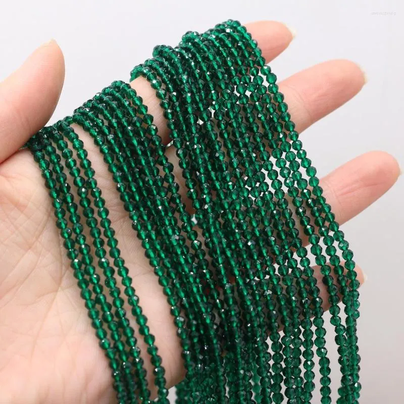 Kralen 2022 Pure Natural Semi-Imped Stones Dark Green Spinel maken doe-het-zelf voortreffelijke ketting Bracelet Maat 3 mm als een geschenk