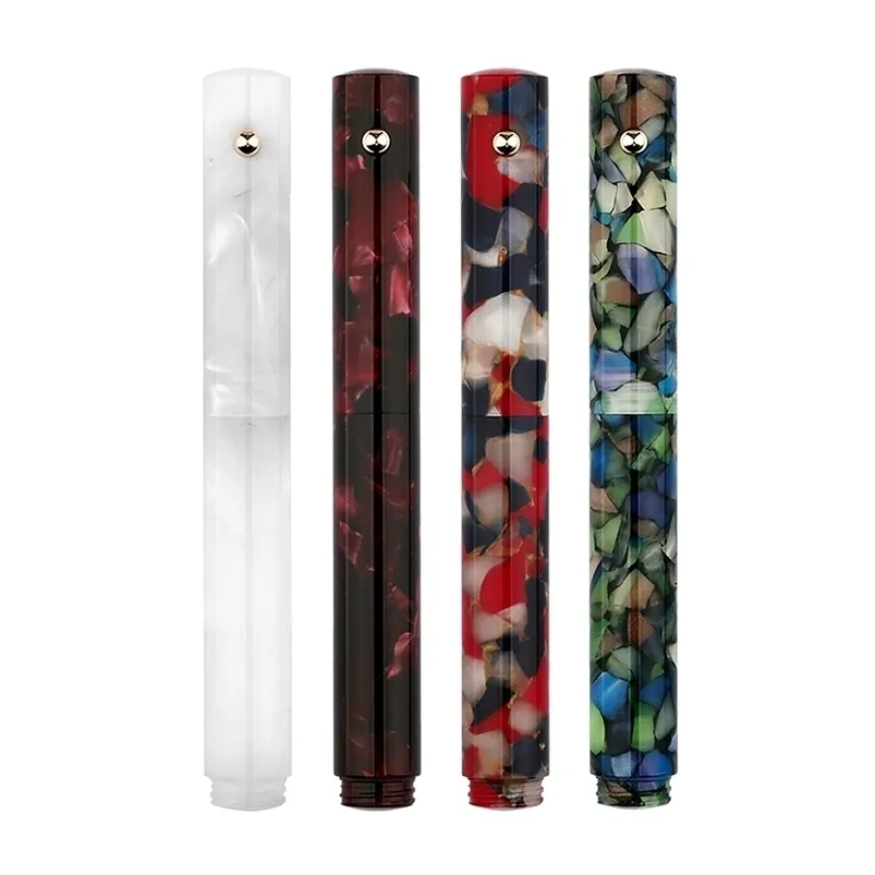 MAJOHN N8 Resin Fountain Pen, 0.4mm Oblique Iraurita... 