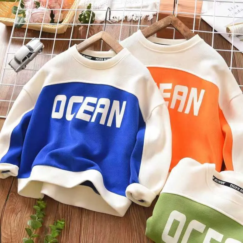 Pullover Boys Cotton Sweaters Spring och Autumn Winter Bottomed Children S Leisure Foreign Style Coats Tops 220924