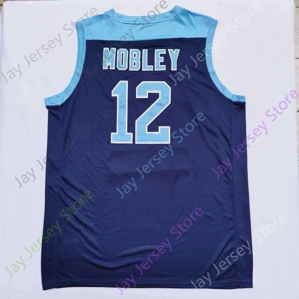 2020 New NCAA Rhode Island Jerseys 12 Cuttino Mobley College Basketball Jersey Navy Size Youth Adult All Stitched