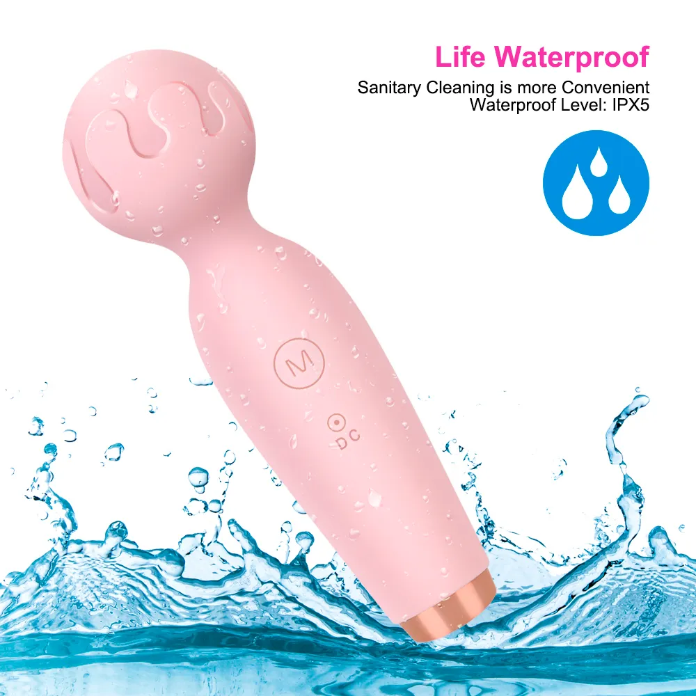 Vibratori Potente vibratore per donne Giocattoli sessuali Massaggio con bacchetta magica a 10 velocità Massaggio USB punto G con bastone AV_voghion.com