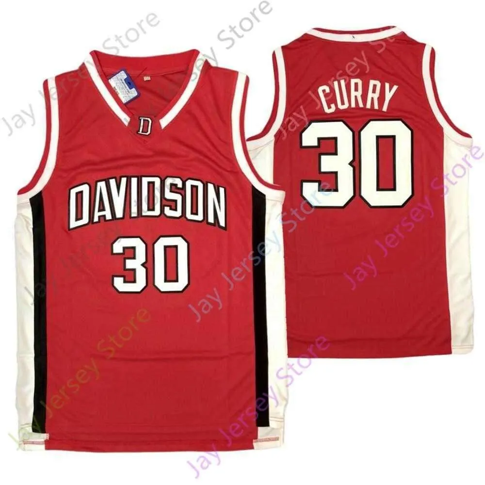 Custom Davidson Wildcats Basketball Jersey NCAA College Curry Kellan Grady Jon Axel Gudmundsson Luka Brajkovic Carter Collins Luke Frampton