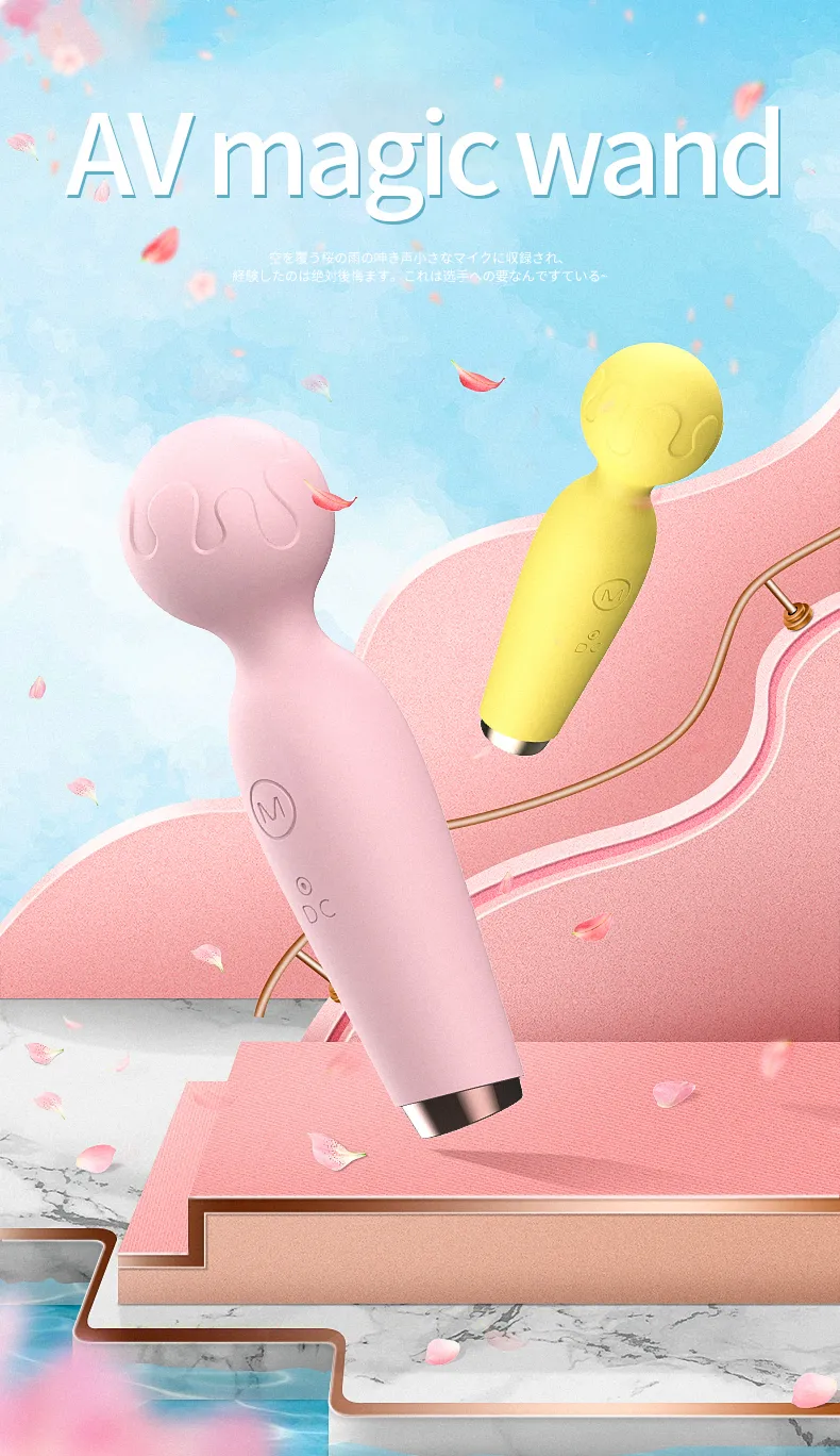 Vibratori Potente vibratore per donne Giocattoli sessuali Massaggio con bacchetta magica a 10 velocità Massaggio USB punto G con bastone AV_voghion.com
