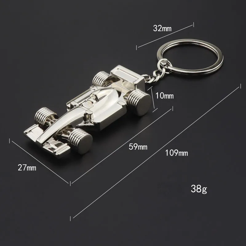 Racing Keychains Metal Simulation Sports Car Keychain Pendant Club Auto Show Gift Keyring Key Chain