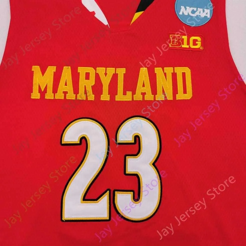 2020 New NCAA Maryland Terrapins Stats Jerseys 23 Fernando College Basketball Jersey Size Youth Adult All Stitched