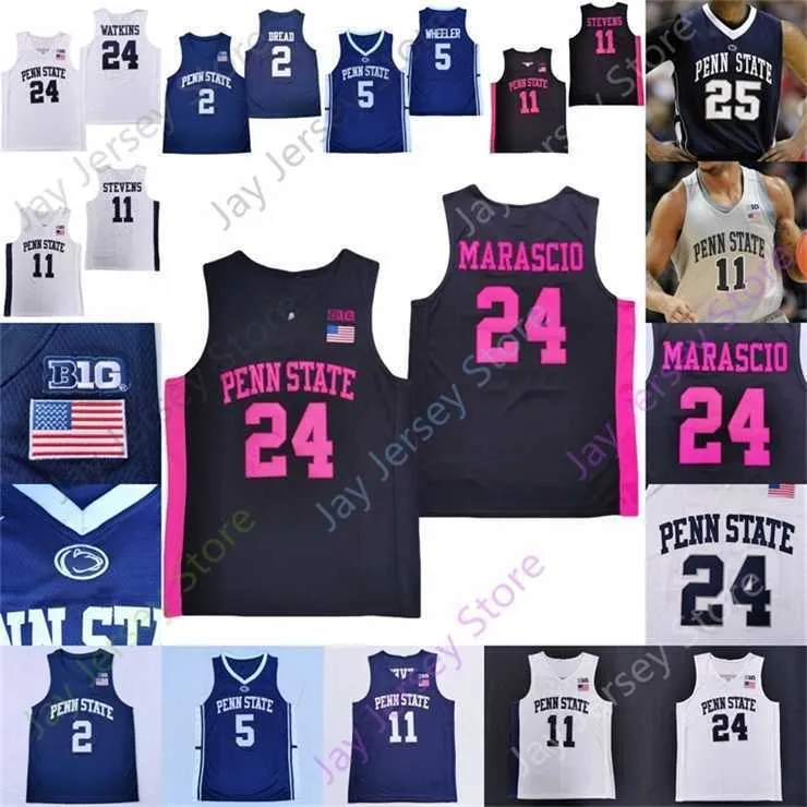 Mitch Penn State Basketball Jersey NCAA College Lamar Stevens Dread Jones Izaiah Brockington Curtis Jones Jamari Wheeler John Harrar Mike Watkins