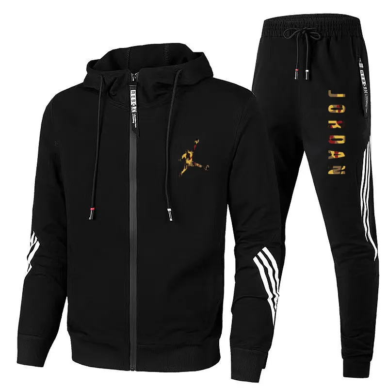 moletom com capuz de grife Fato de treino Causal Homens Mulheres Ternos Suéteres de lã Esporte Jogger Outono Inverno Pollover Moda moletom com zíper Calças Sportwear