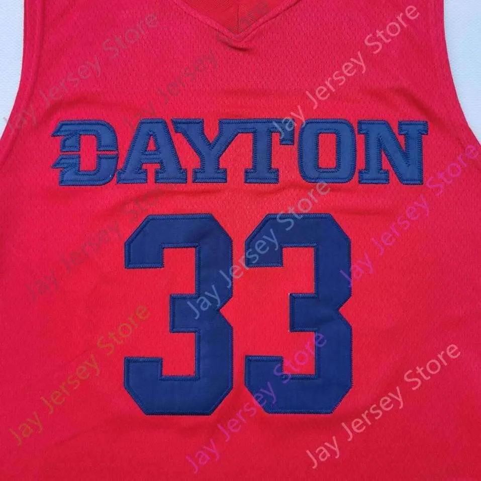 2020 New NCAA Dayton Flyers Jerseys 33 Mikesell Basketball Jersey College White Size Men Youth Adult All Stitched and Embroidery