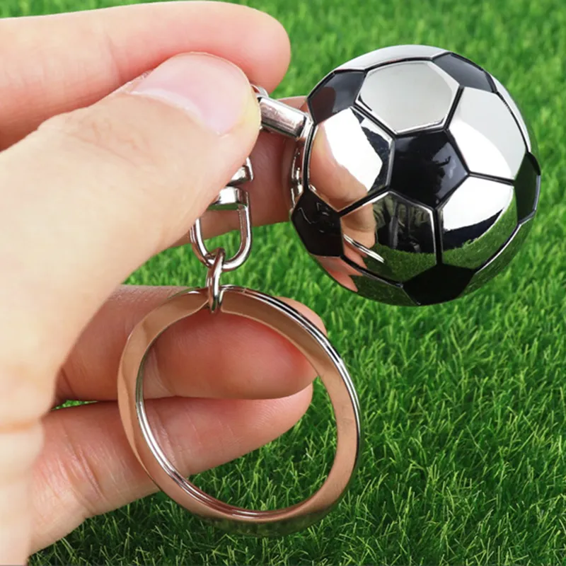 World Cup Keychains Metal Football Keychain Pendant Luggage Decoration Key Chain Souvenir Gift Keyring