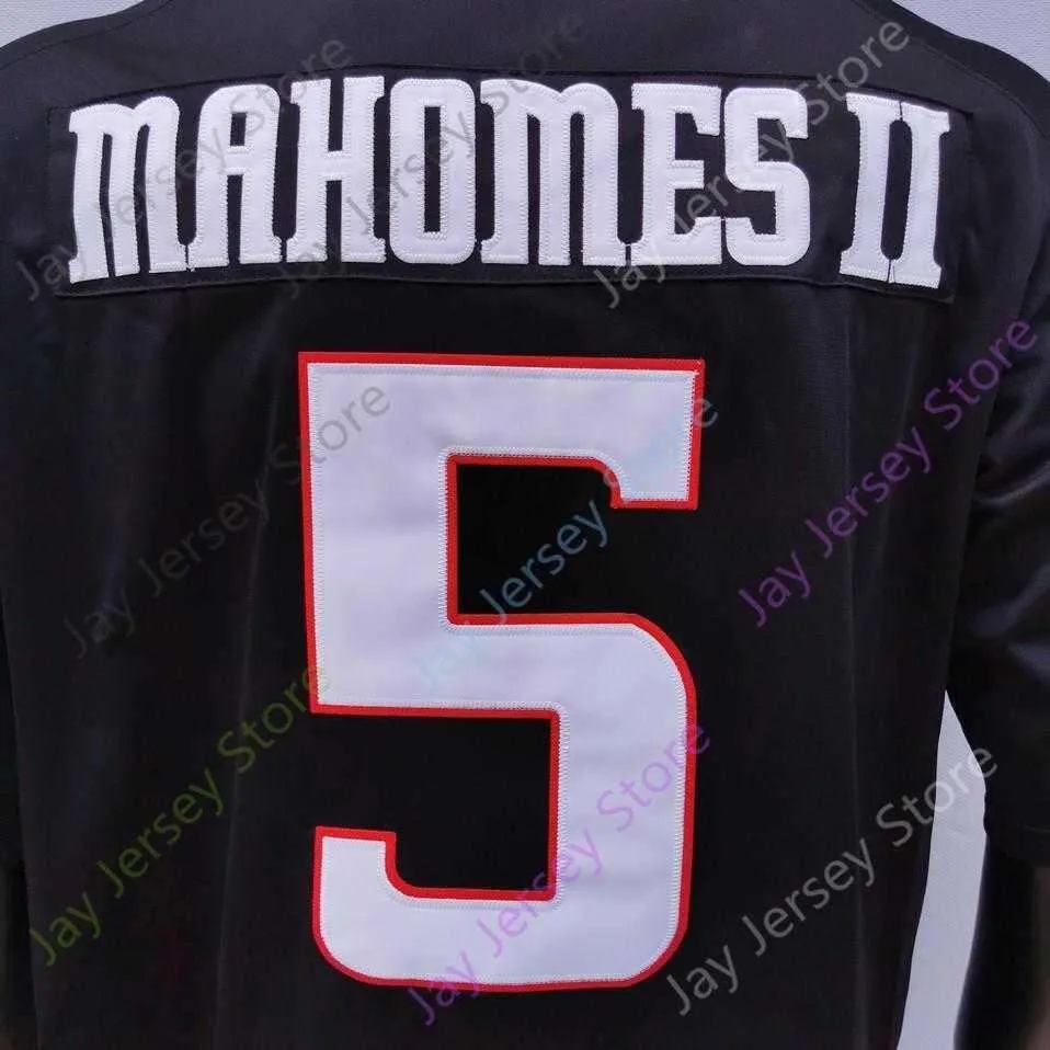 2020 New NCAA Texas Tech TTU Jerseys 5 Patrick Mahomes II College Football Jersey Size Youth Adult