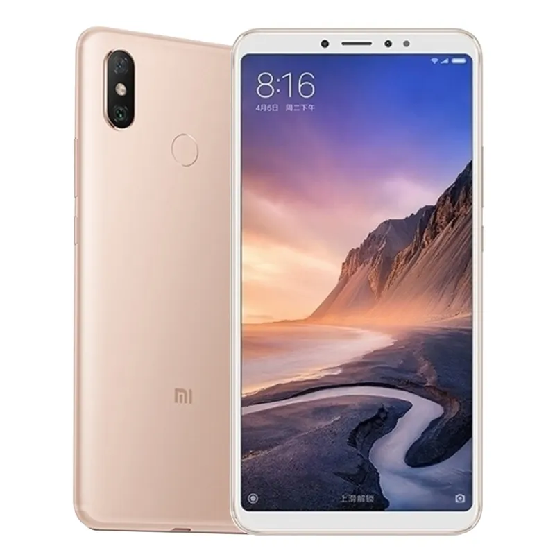 Cellulare originale Xiaomi Mi Max 3 4G LTE 4GB RAM 64GB ROM Snapdragon 636 Octa Core Android 6.9" Grande schermo intero 12.0MP AI Fingerprint ID Face 5500mAh Smart Mobile Phone