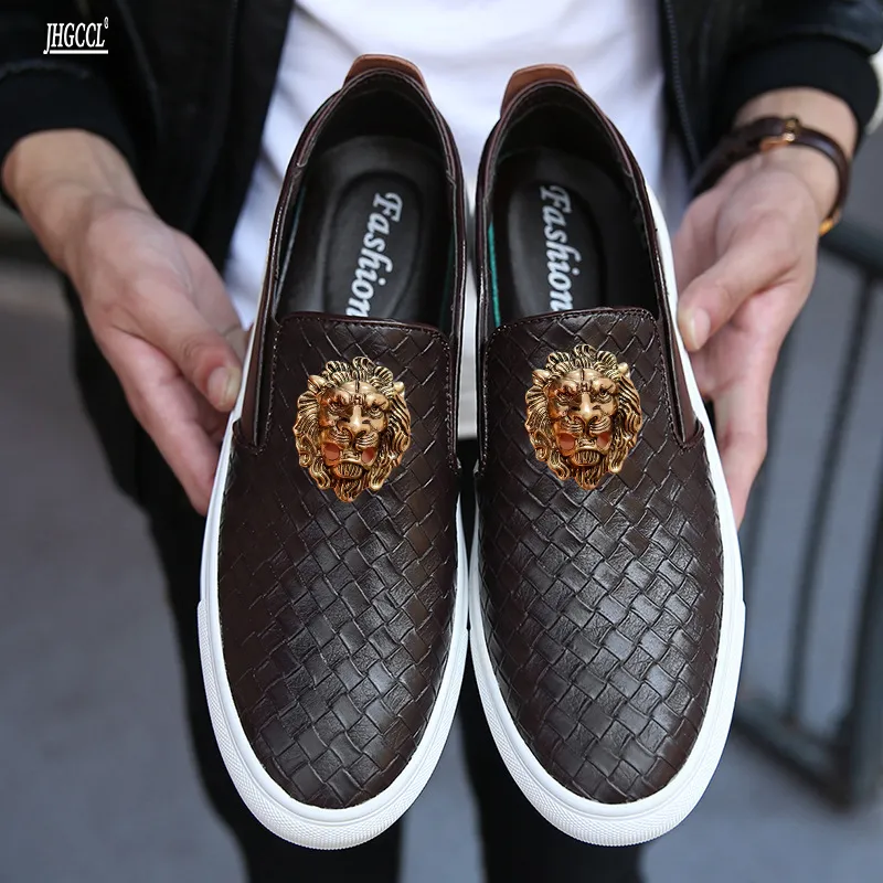 Scarpe Da Uomo In Pelle Fatte A Mano Intrecciate E Goffrate Scarpe Eleganti  Traspiranti Bianche Amore Lumidità Antiscivolo A15 Da 35,11 € | DHgate