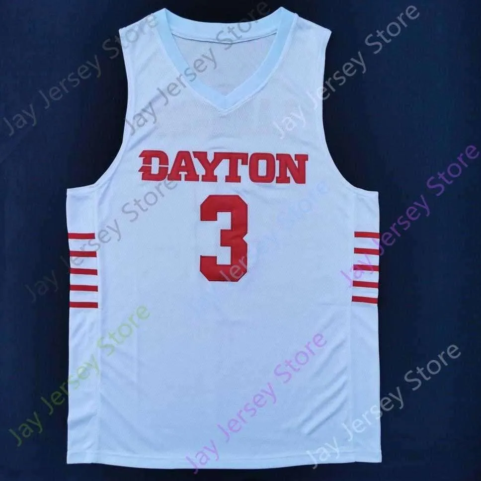 2020 New NCAA Dayton Flyers Jerseys 3 Landers Basketball Jersey College White Size Men Youth Adult All Stitched