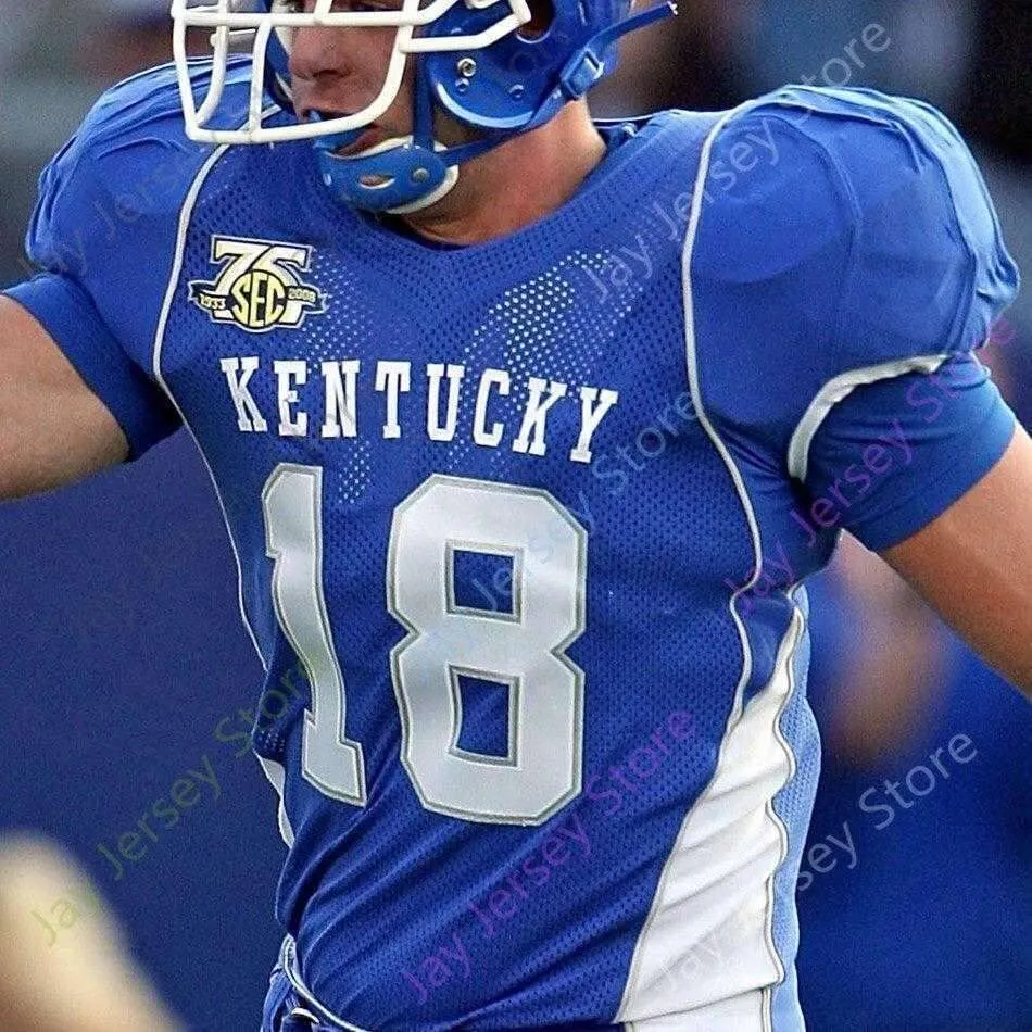 2020 Kentucky Wildcats Football Jersey NCAA College Tim Couch Randall Cobb Terry Wilson Asim Rose Christopher Rodriguez Jr. Josh Ali