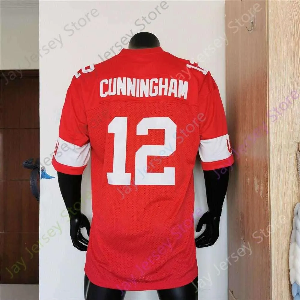 2021 New NCAA College UNLV Rebels Football Jersey 12 Randall Cunningham Red Size S-3XL Men Youth