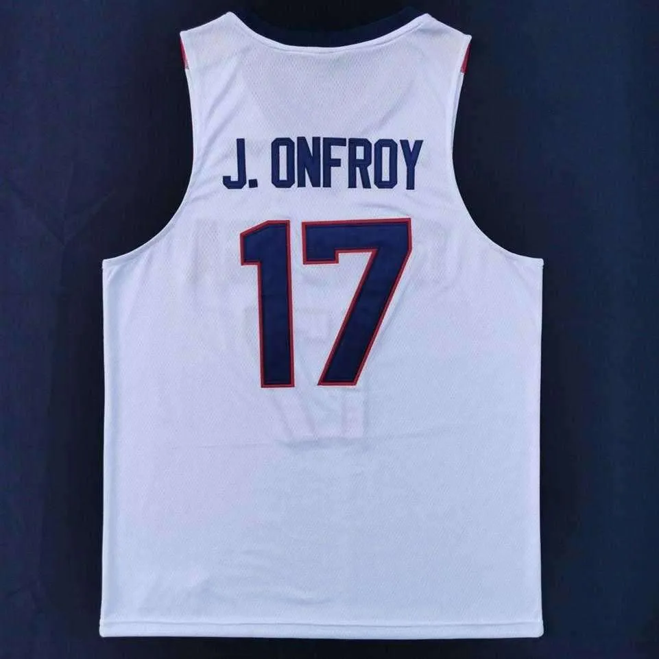 2021 Final Four New NCAA College Gonzaga Bulldogs Jerseys 17 J. Onfroy Basketball Jersey White Size Men Youth Adult