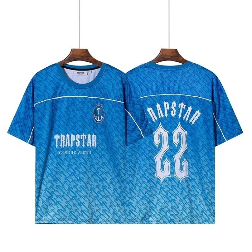 Men's T-shirts Football Jerseys Trapstar Style T Shirt Men Women Tranning Run Workout Causal Short Sleeve Quick Drying Cool Refreshing T-shirt 220924