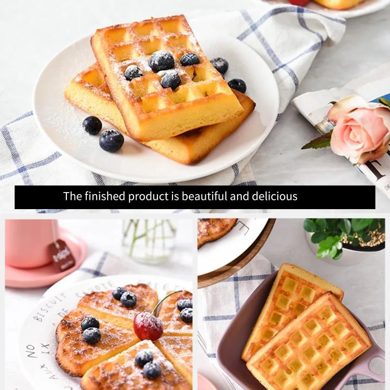 1PC Mini Heart Waffle Maker Machine Electric Kitchen Baking Pan