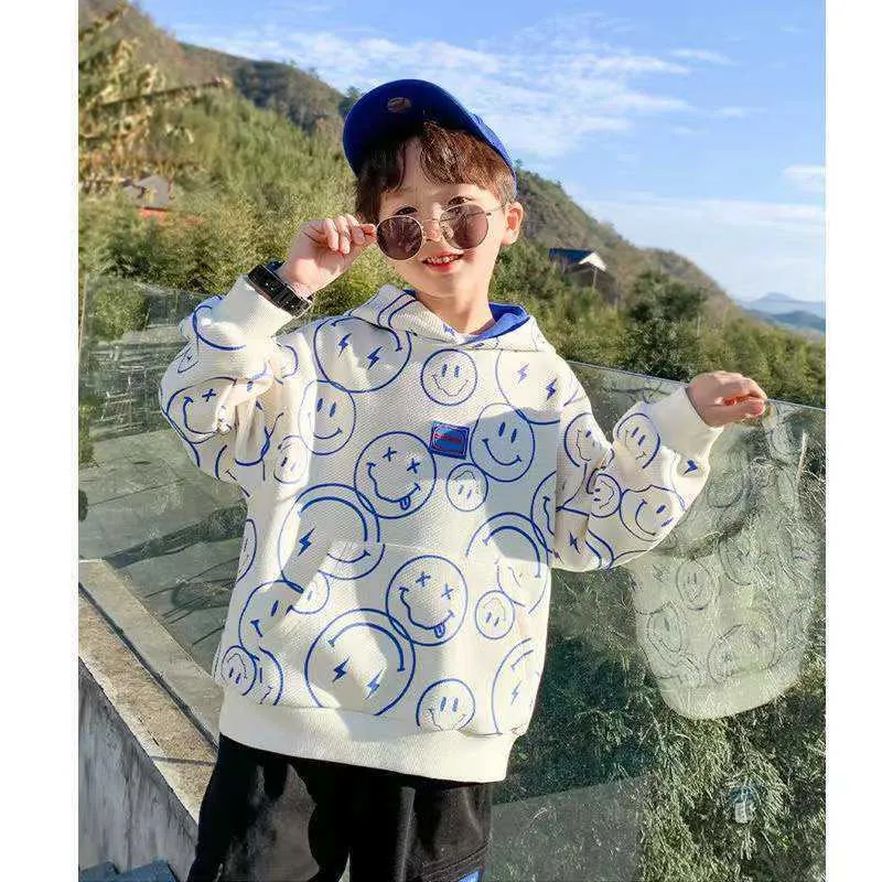 Pullover Teen Boys Sweatshirt Spring Autumn Sleeve Sleeve Children Boy Tops Tops Letter Printing Shirt Kids 6 8 10 12 14 Y 220924