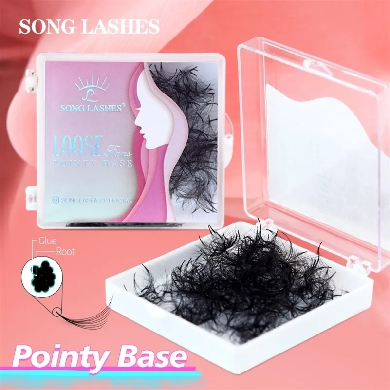 Outils de maquillage Song Lashes Pointy Base Premade Fans Loose Medium Stem Sharp Thin Promade Volume Extensions de cils 220922