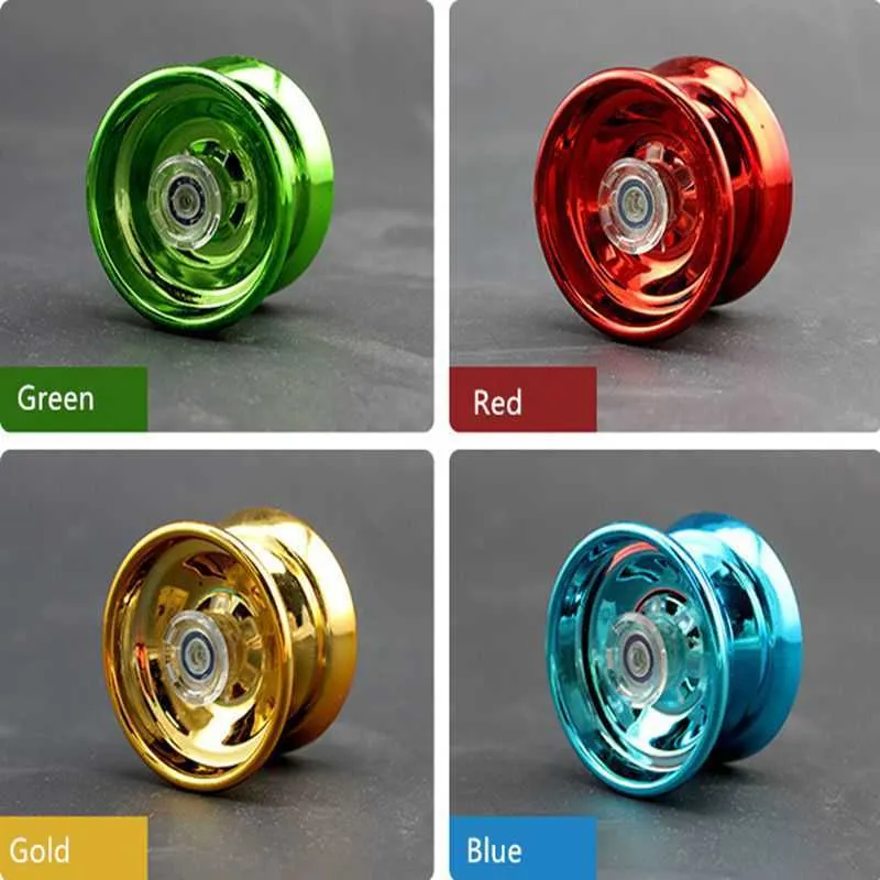 Yoyo 1PC Professional Yoyo Aluminium Alloy String Trick Yo Yo Ball Bearing For Nybörjare Vuxen Kids Classic Fashion Intressant Toy Li220924