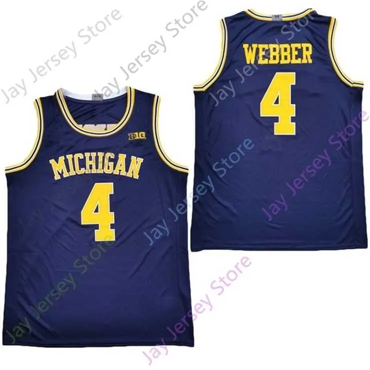 Mitch 2020 Новый NCAA Michigan Wolverines Jerseys 4 Webber College College Jersey Jerse