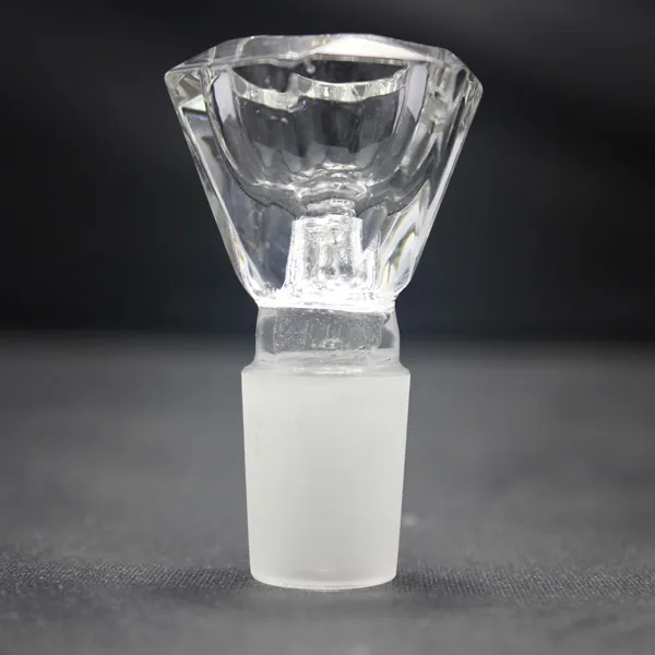 Hexagon Clear Smoking Bowl Ersatzrutsche für Glasschmerzen Wasserrohr Tupfer Rigs