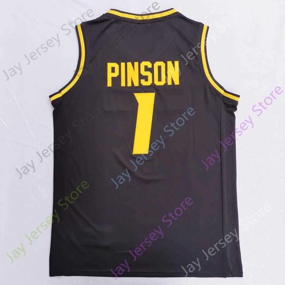 2020 New NCAA Missouri Tigers Jerseys 1 Xavier Pinson College Basketball Jersey Black Size Youth Adult