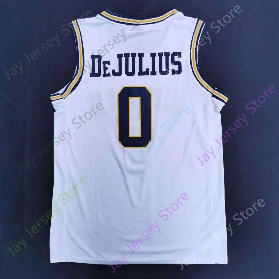 2020 New NCAA Michigan Wolverines Jerseys 0 David DeJulius College Basketball Jersey White Size Youth Adult