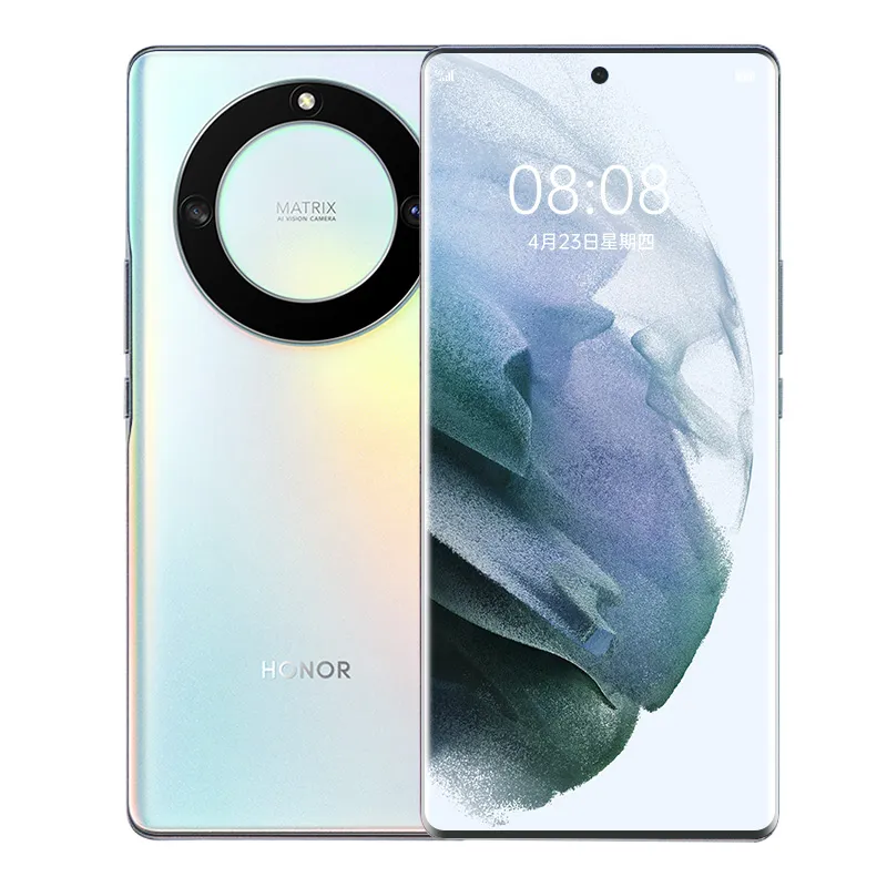 Original Huawei Honor X40 5G Mobiltelefon 8GB 12GB RAM 128 GB 256 GB ROM Snapdragon 695 50MP AI Android 6.67 "120Hz Full Curved Display Fingeravtryck ID FACE COMELTHONE Telefon