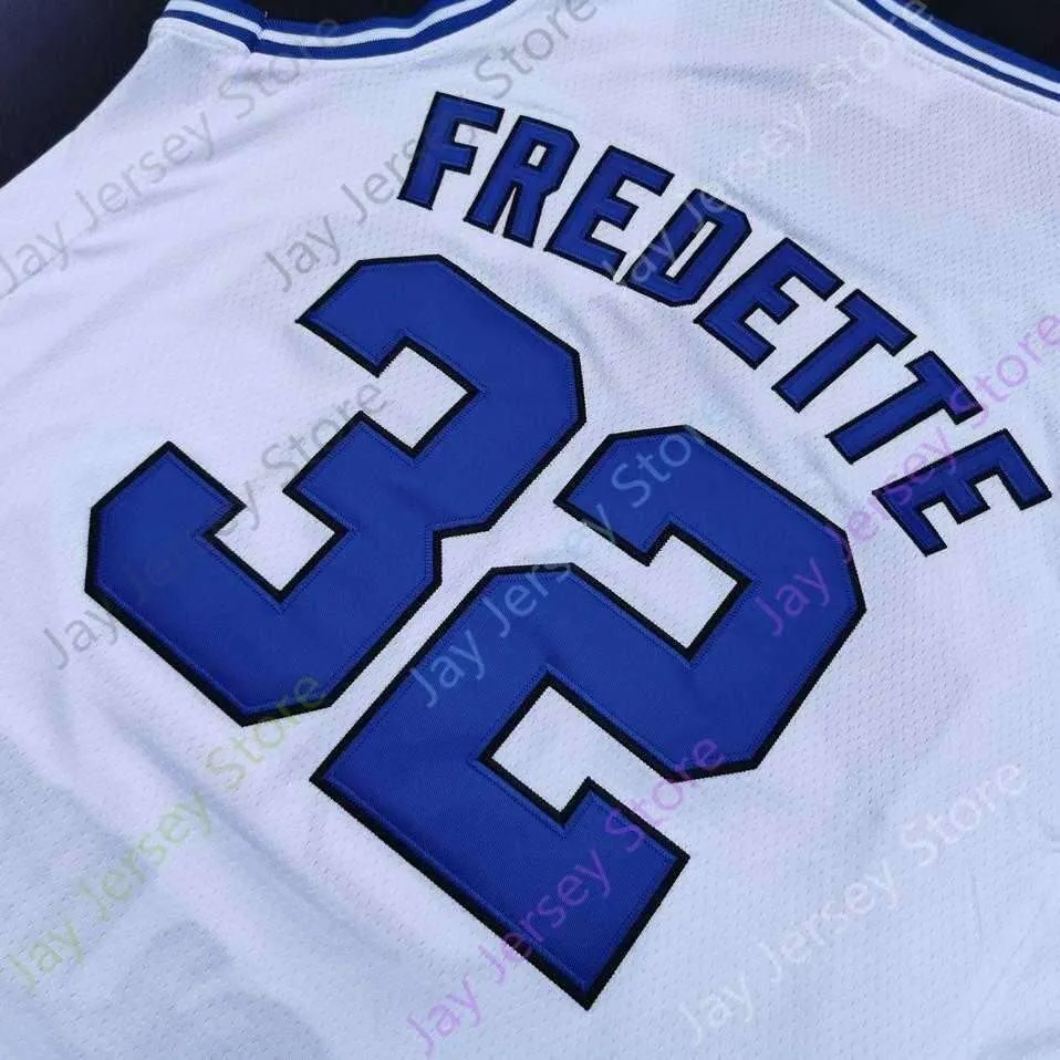 2020 New NCAA BYU Cougars Stats Jerseys 32 Fredette Basketball Jersey College White Round Collar Size Men Youth Adult