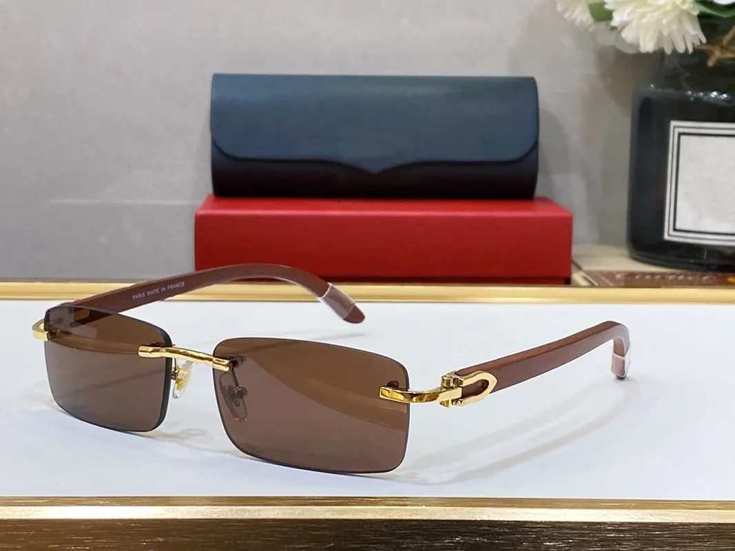 Mens Designer نظارة شمسية Carti Sun Glasses مستطيل أزياء نساء من الفضة الذهب