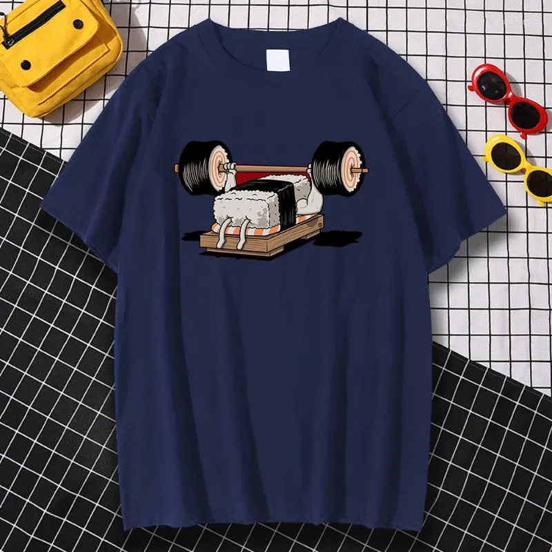 メンズTシャツメンズTシャツスポーツ寿司面白いアニメプリント2022シャツ男性用カジュアルクルーネックTシャツharajuku o-neck topsヴィンテージ