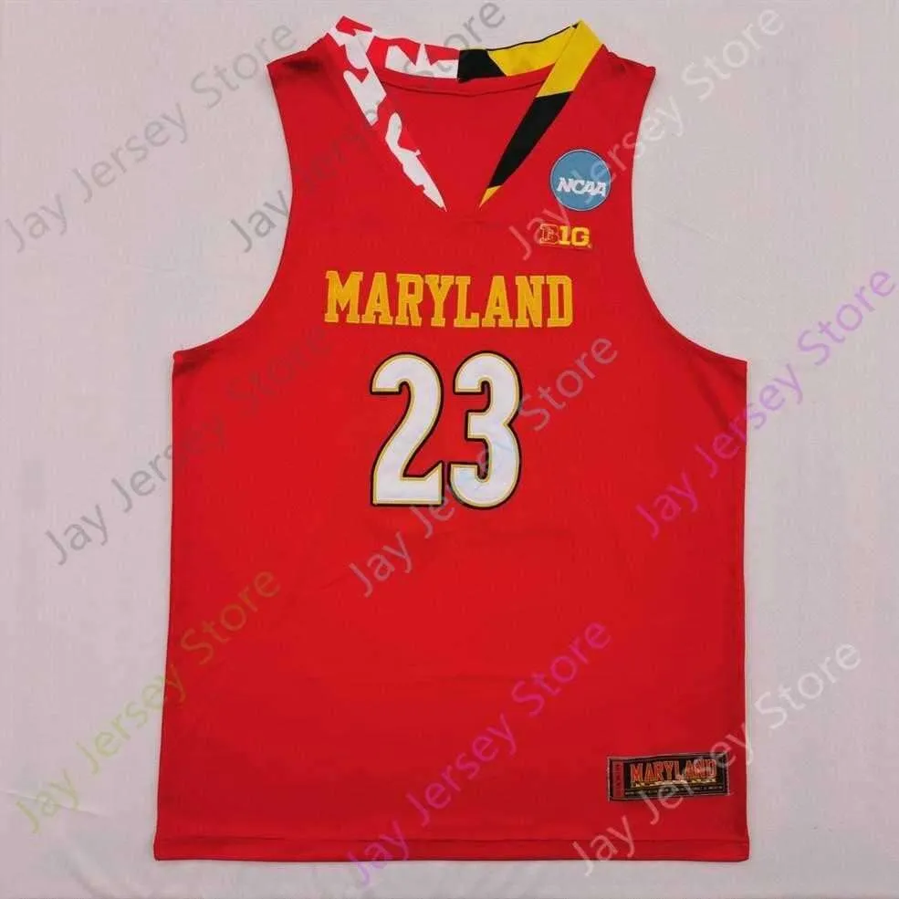 2020 New NCAA Maryland Terrapins Stats Jerseys 23 Fernando College Basketball Jersey Size Youth Adult All Stitched