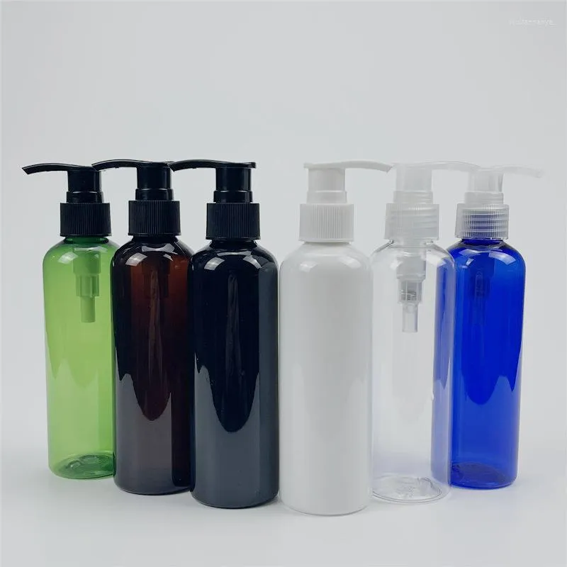 Butelki do przechowywania 200 ml x 30 plastikowej pompy z płynem do napełniania żelu prysznicowego szampon opakowanie puste pojemnik kosmetyczny