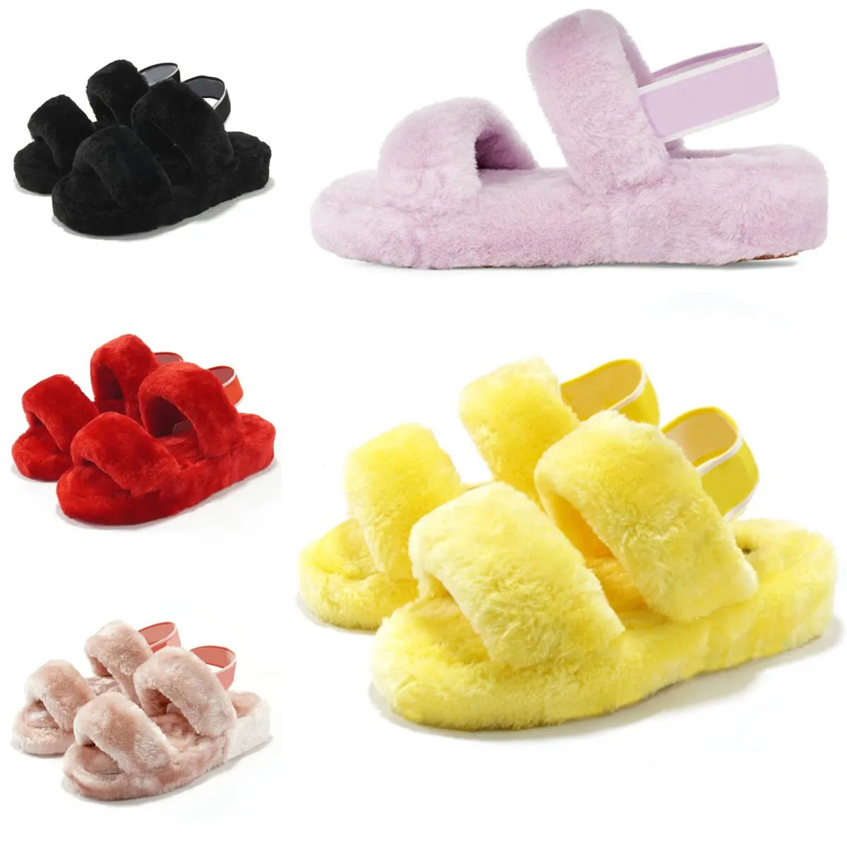 Pantuflas Cozyfurry - Punta Abierta, Suela Antideslizante, Varios Colores, Tallas S-L