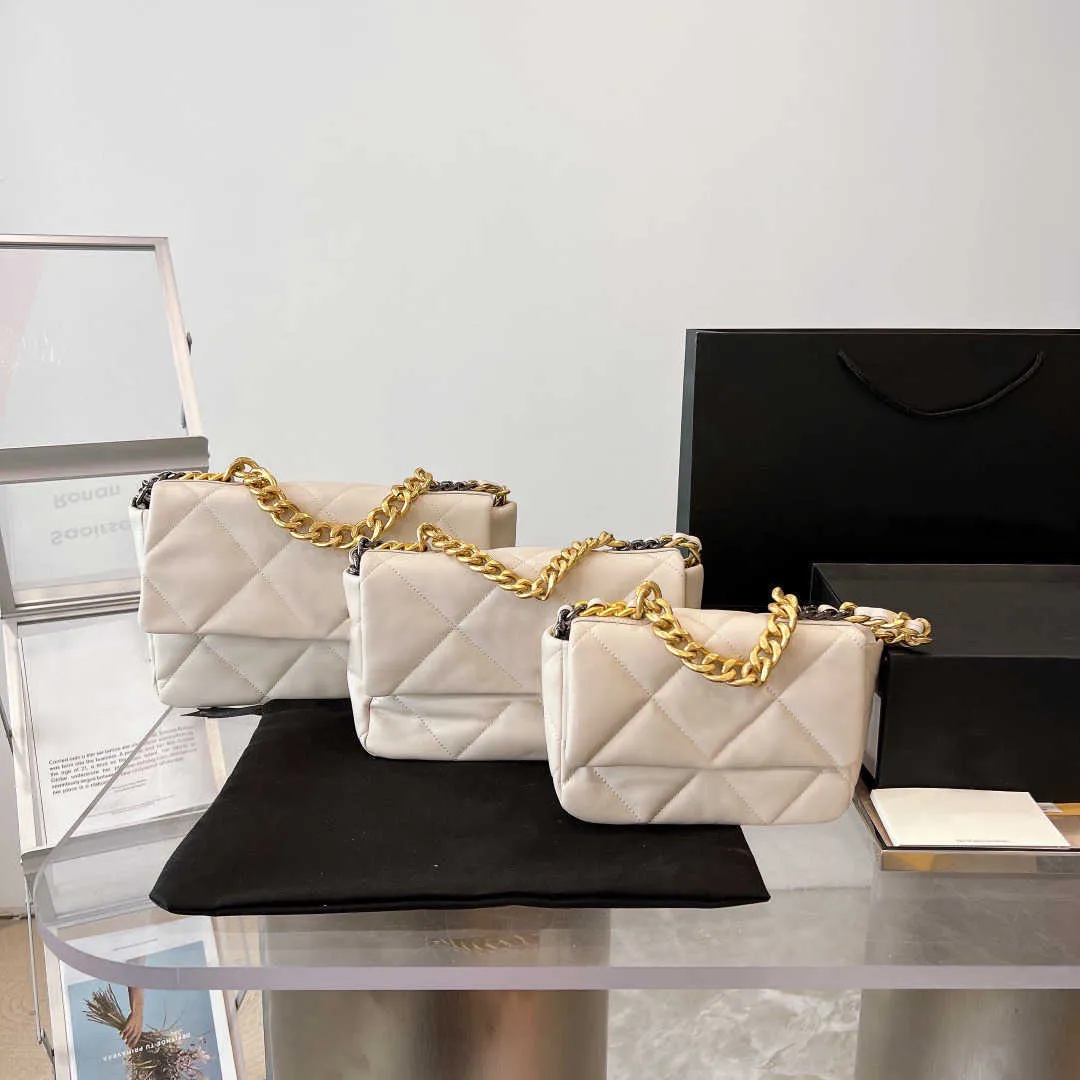 avondtassen ontwerper grote vrouwen luxe schouder crossbody handtas tas populair 19 portemonnee bovenste handgreep decoreren goud en silve 2023