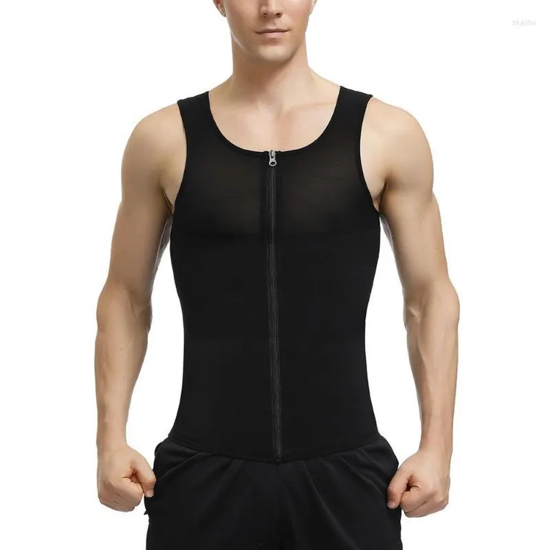 Hommes Body Shapers Hommes Hommes Néoprène Taille Formateur Sauna Survêtement Workout Gilet Débardeur Contrôle Du Ventre Shapewear Minceur Shaper