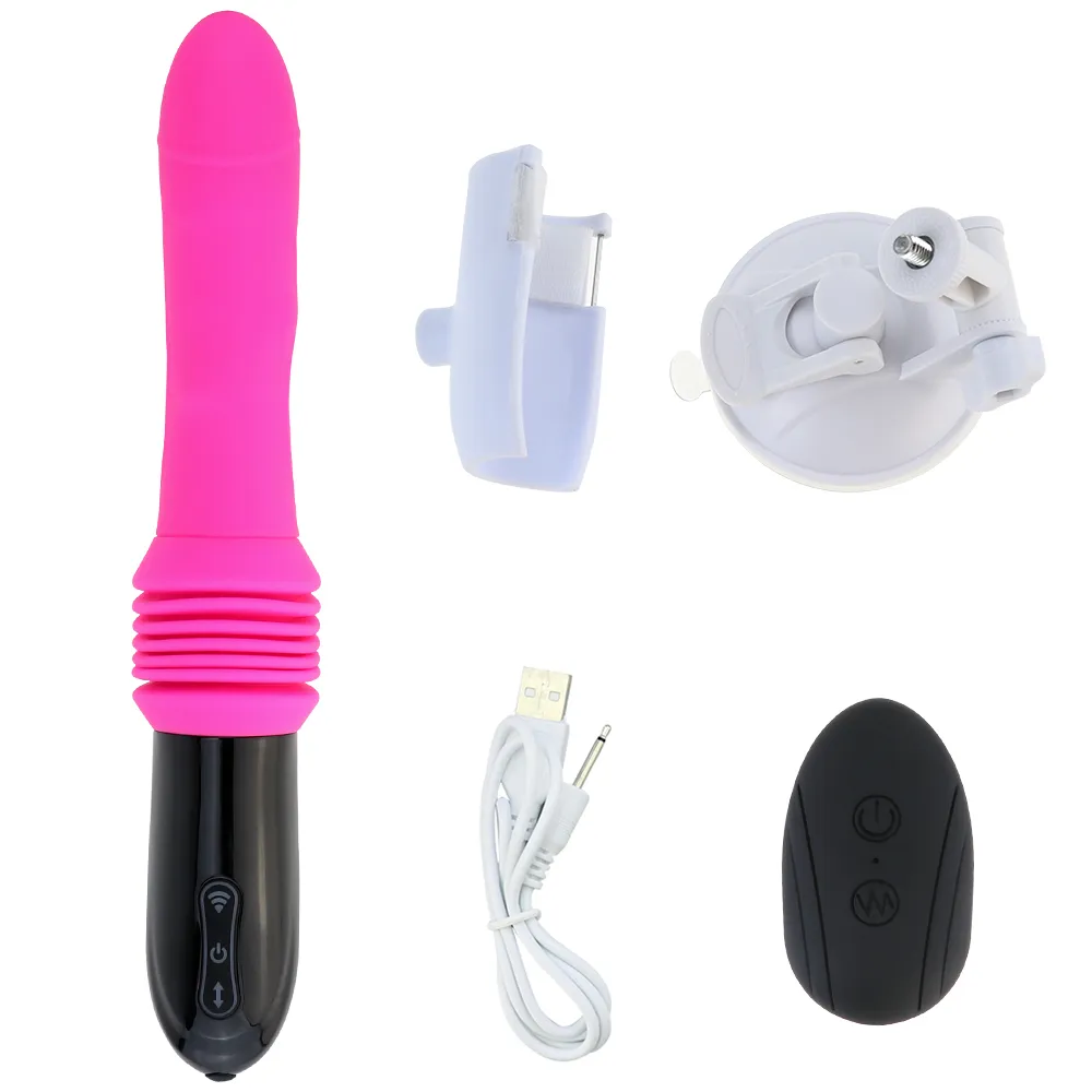 Vibrators Sex hine Telescopic Dildo Vibrator Automatic Up Down Massager G Spot Thrusting Retractable l T_voghion.com