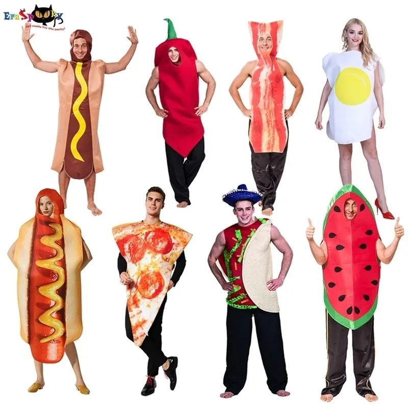 Besondere Anlässe Karneval Party Lustiges Essen Cosplay Halloween Kostüm für Erwachsene Weihnachten Familie Kostüm Hund Pizza Urlaub Outfits Kinder 220922