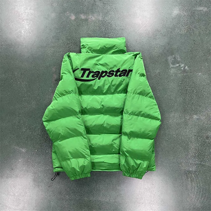 Manteau Homme Hyperdrive Trapstar Puffer Jacket - Vert Noir Lettres 1 Top Qualité Brodé Femme Hiver Vêtements central cee