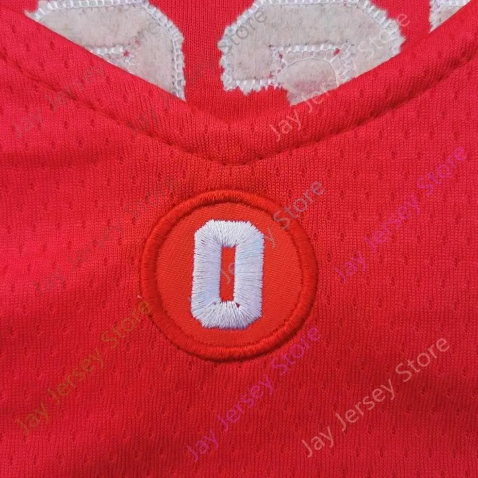 2020 New NCAA Ohio State Buckeyes Jerseys 34 Kaleb Wesson College Basketball Jersey Red Size Youth Adult Embroidery