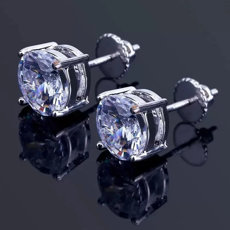 Orecchini pendenti in argento 925/ooo e zirconia cubica con stella