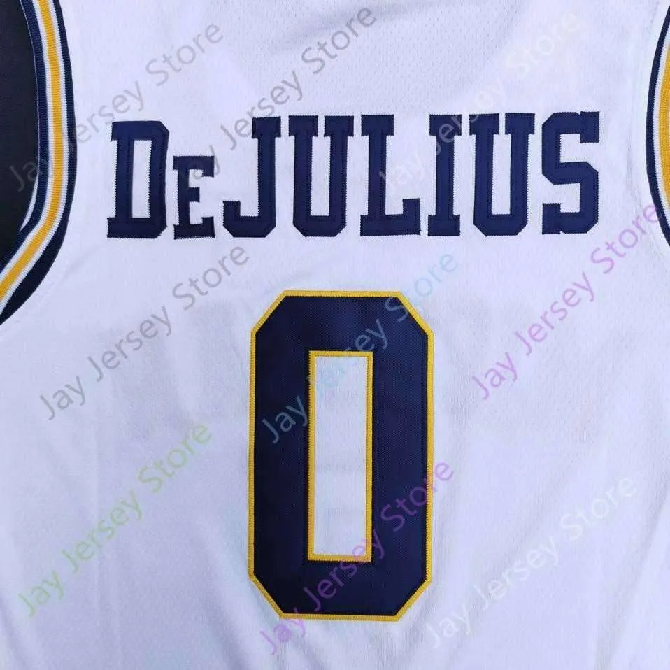 2020 New NCAA Michigan Wolverines Jerseys 0 David DeJulius College Basketball Jersey White Size Youth Adult