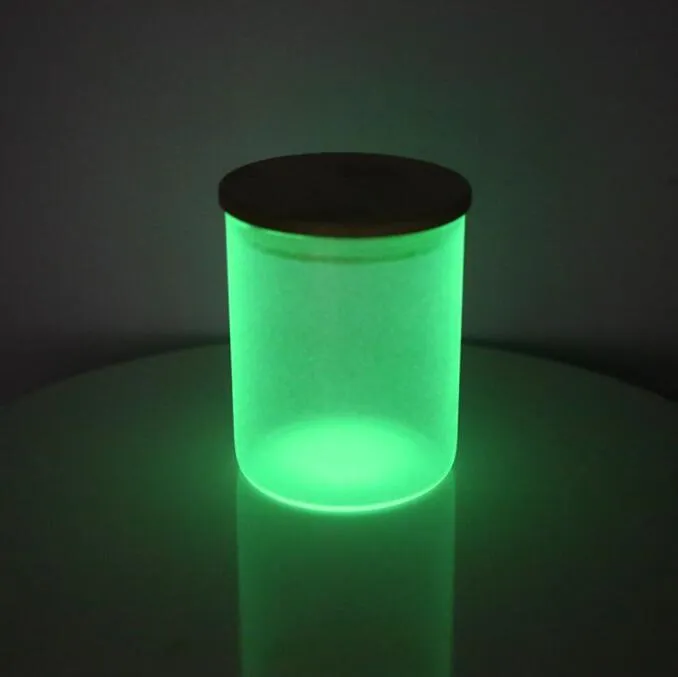 Glow In The Dark 10oz Glass Candle Jars With Lids Jar With Bamboo Lids  Ideal For Candle Jars With Lids Making And Sublimation From Hc_network,  $1.98