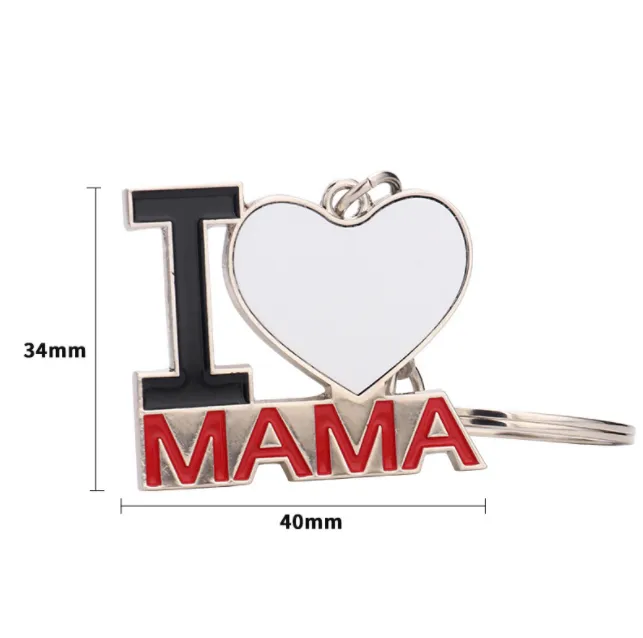 Personalization Keychain gift with Blank sublimation aluminum plate insert DIY customize your picture other printer supplies 