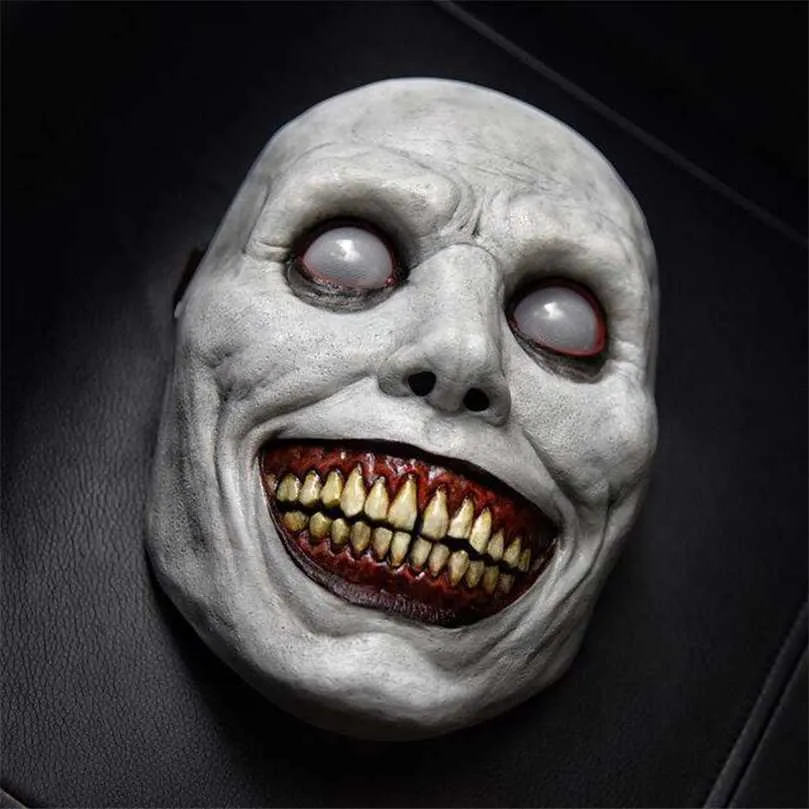 Партийная маски жуткая маска Хэллоуина Улыбающееся демоны ужас лица маскируют злой косплей для головного убора.
