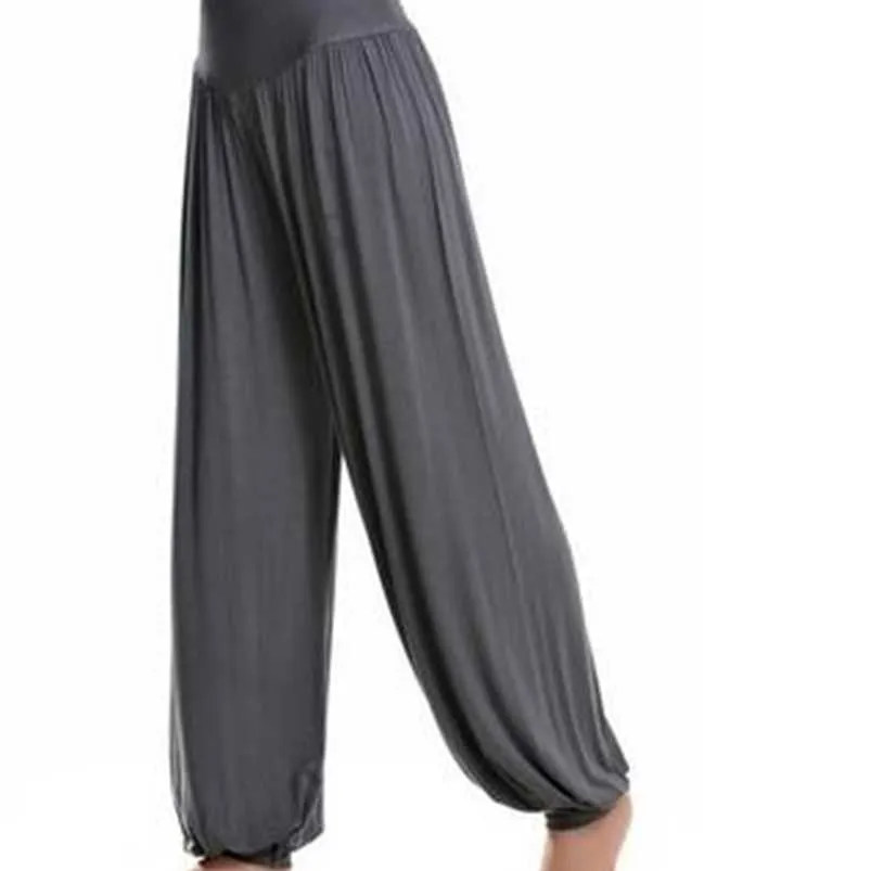 Pantaloni da donna Capris 1 pz lotto Pantaloni da donna Lady Harem modali solidi Pantaloni lunghi Boho di danza del ventre larghi 220922